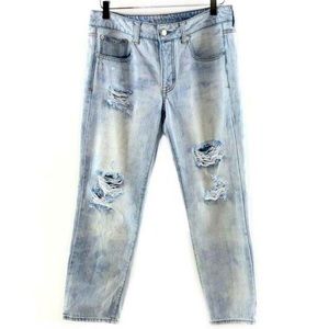 American Eagle Outfitters Boy Crop Ripped Jeans